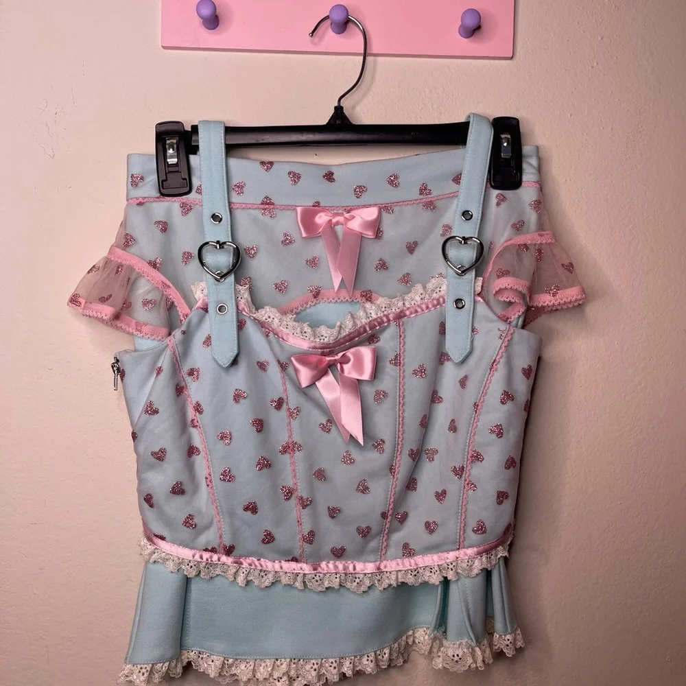 Lucky Girl Crop Top AND Skater Skirt - Picture 4 of 5